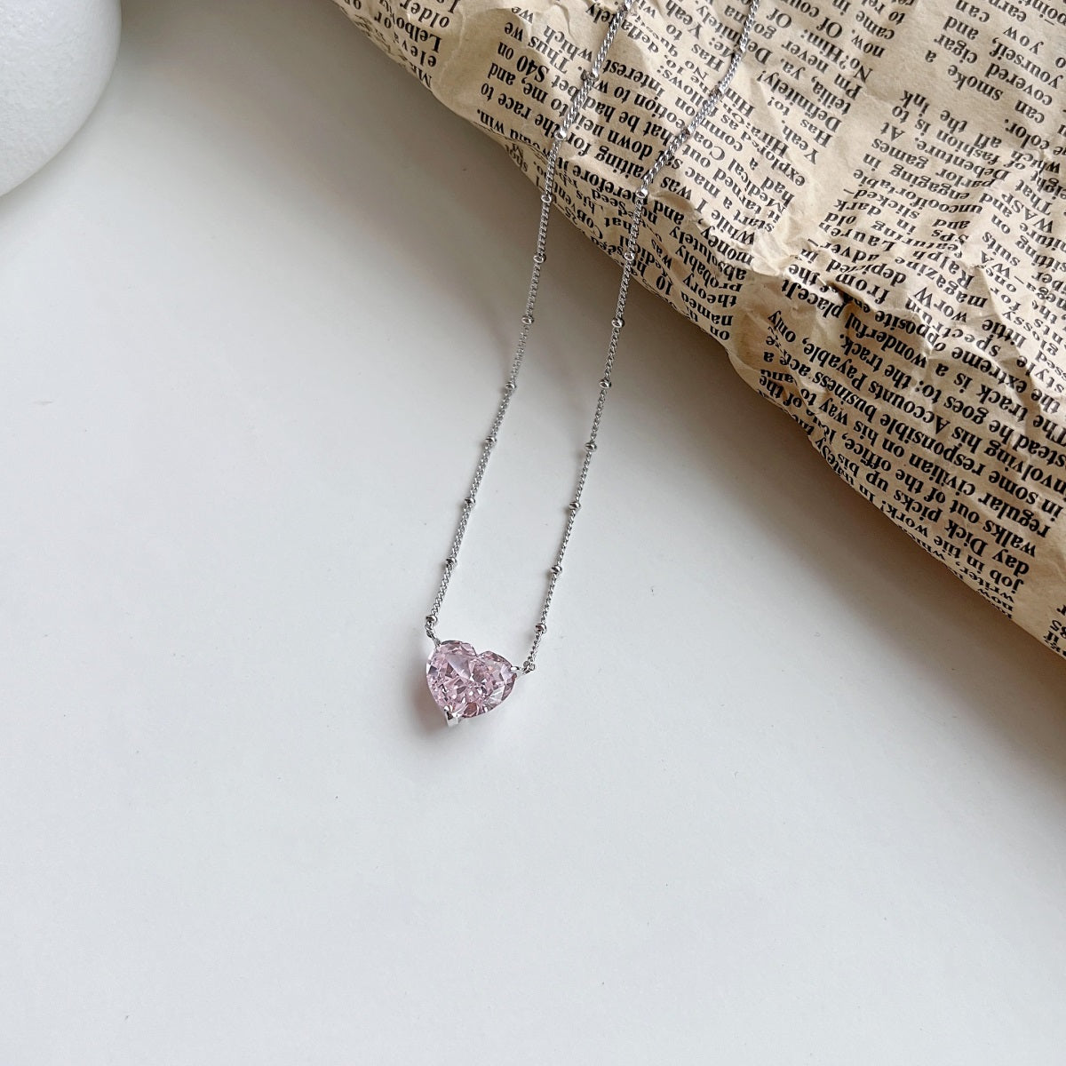 Bella's Sterling Silver Heart Shaped Necklace