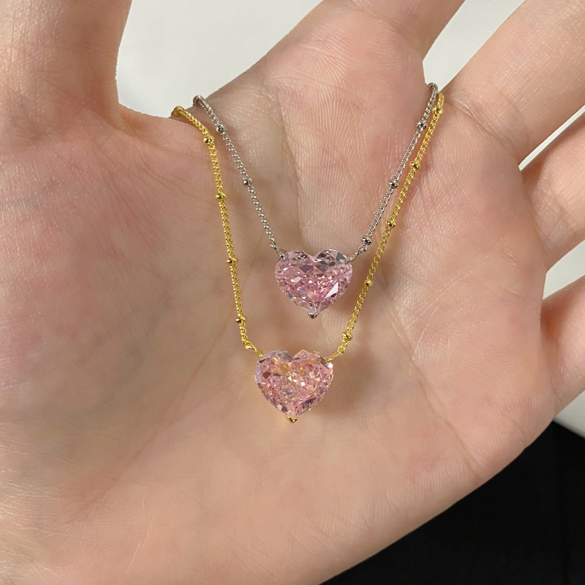Bella's Sterling Silver Heart Shaped Necklace