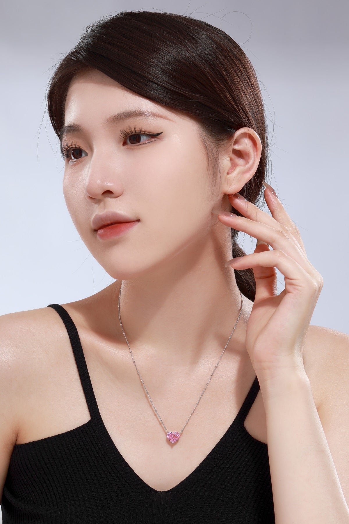 Bella's Sterling Silver Heart Shaped Necklace