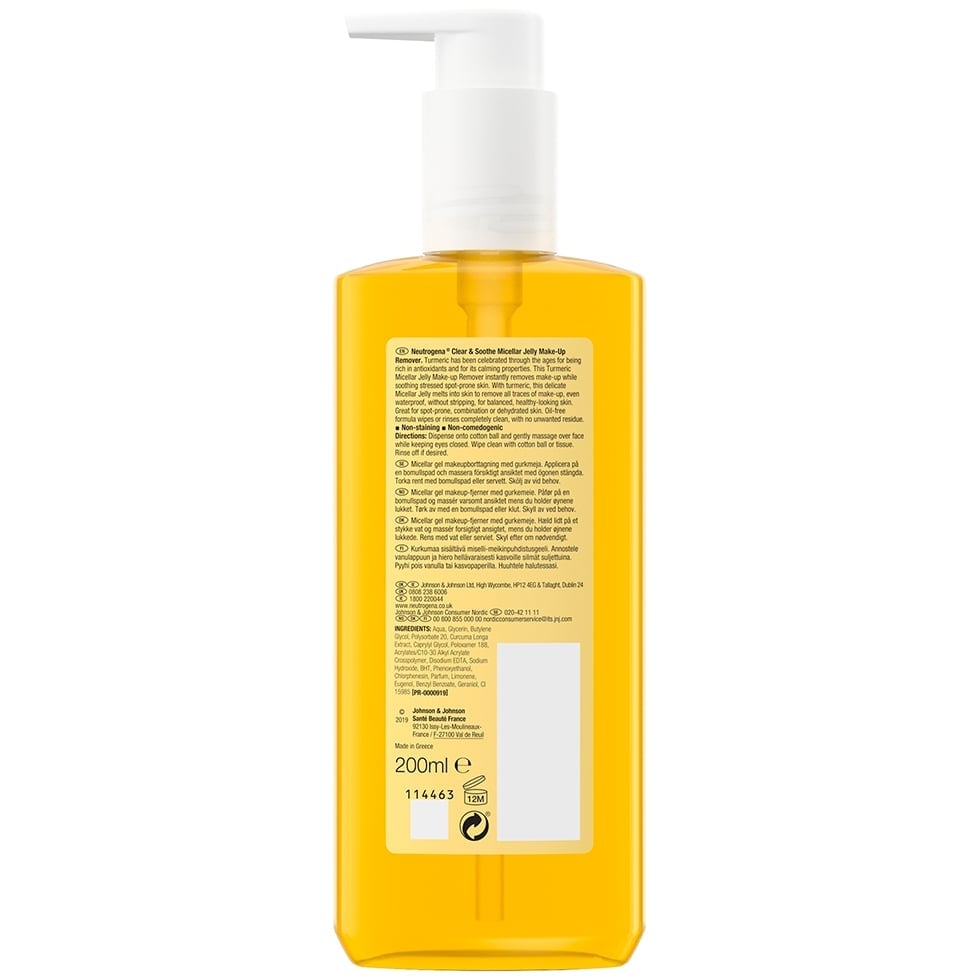 NEUTROGENA® Clear & Soothe Micellar Jelly Make-up Remover 200ml
