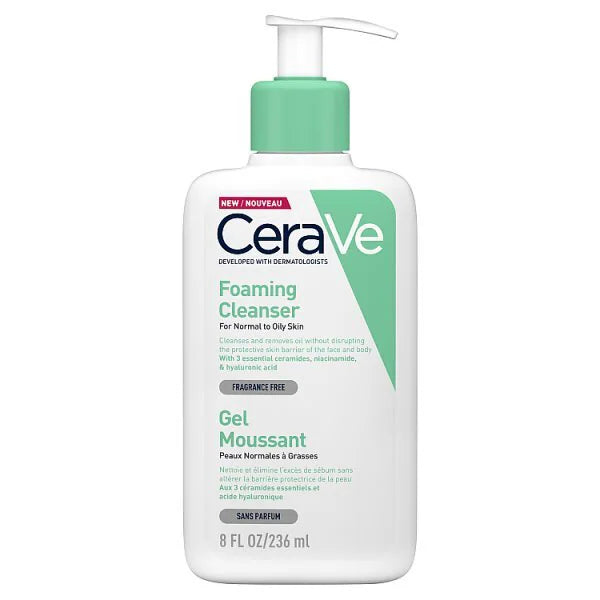 CeraVe Foaming Cleanser with Niacinamide for Normal to Oily Skin 236ml