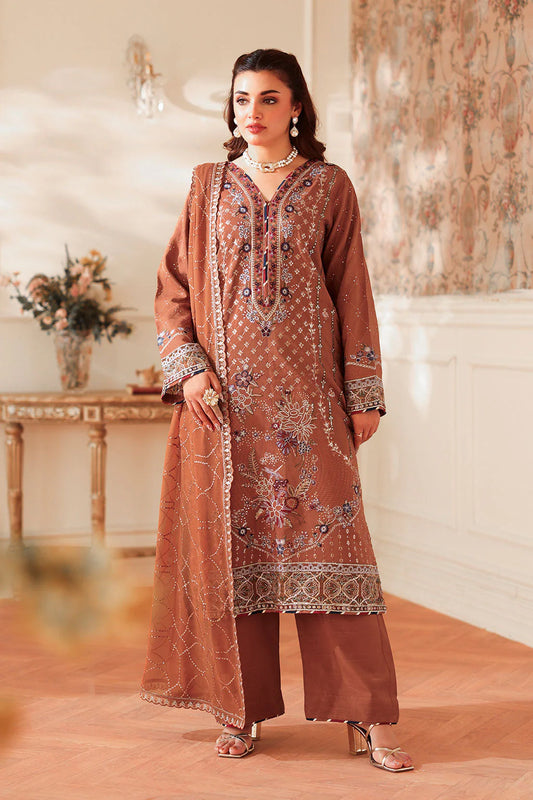 Mocha Bloom Embroidered Ensemble