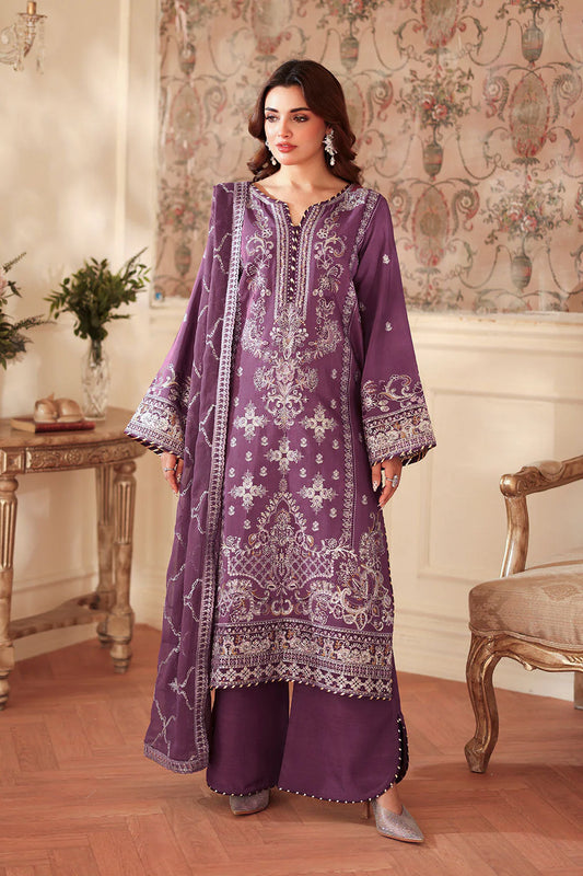 Royal Plum Embroidered Ensemble