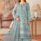 Light blue embroidered suit