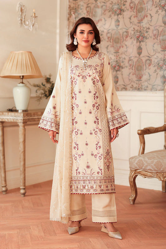 Elegant cream salwar kameez