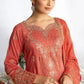 Burnished Coral Embroidered Ensemble