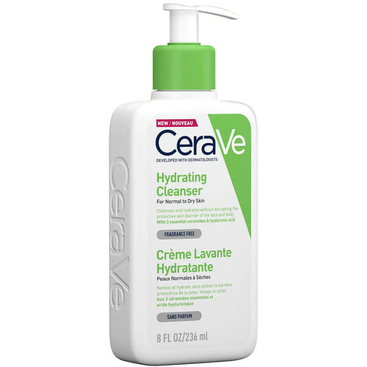 CeraVe Hydrating Cleanser with Hyaluronic Acid for Normal to Dry Skin 236ml