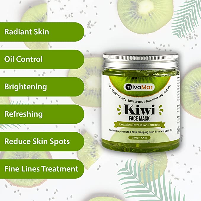 Natural Organic Kiwi / Cucumber Beauty Gel Face Mask