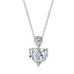 Heart Shaped Sterling Silver White Zircon Ring