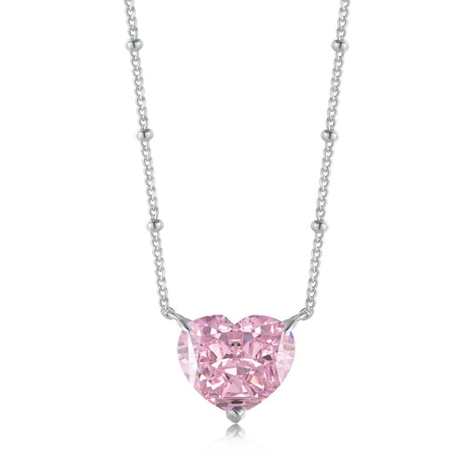 Bella's Sterling Silver Heart Shaped Necklace